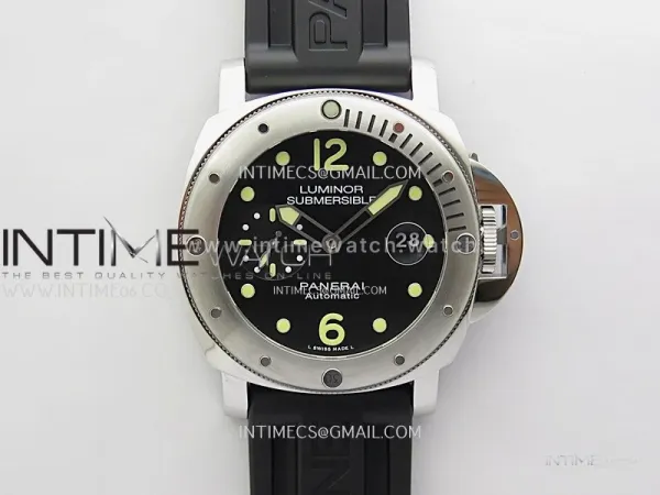 PAM1024 Submersible 44mm VSF Best Edition Black Dial on Black Rubber Strap P900