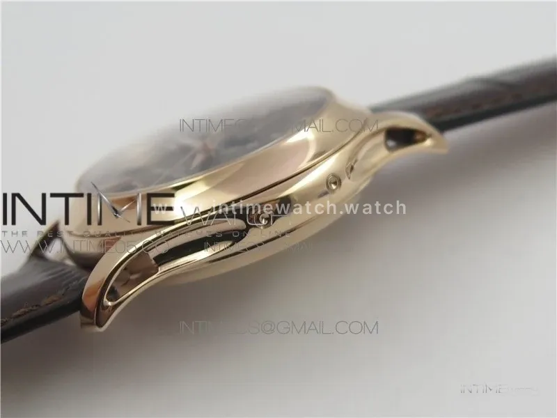 Annual Calendar Complications 5205R GRF RG Silver dial on Brown leather strap