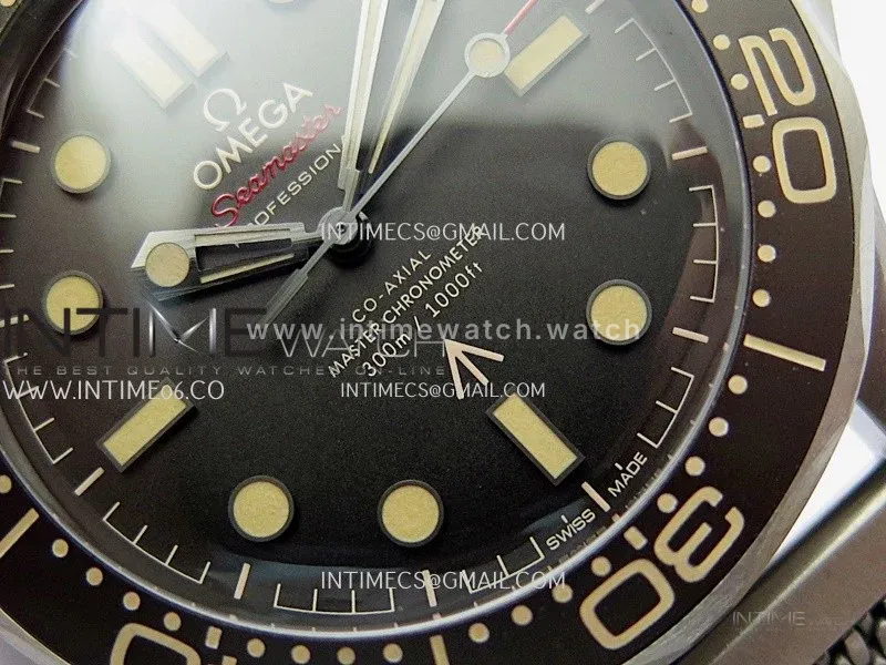 Seamaster 300 "No Time to Die" Titanium V7 VSF 1:1 Best Edition On Titanium Mesh Bracelet SA8806 Super Clone (Free Nato)