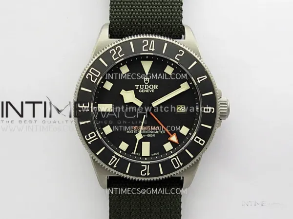 Pelagos M2542G247NU-0002 Ti B12 1:1 Best Edition Black dial Black Ceramic Bezel On Nylon Strap Miyota A2836