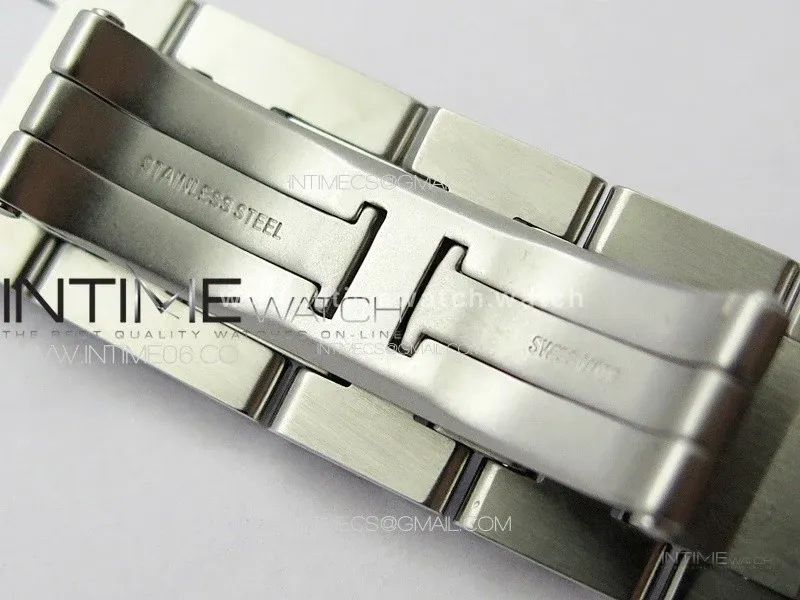 Ballon Bleu 36mm Diamons Bezel SS 3KF 1:1 Best Edition White Textured Dial on SS Bracelet A076