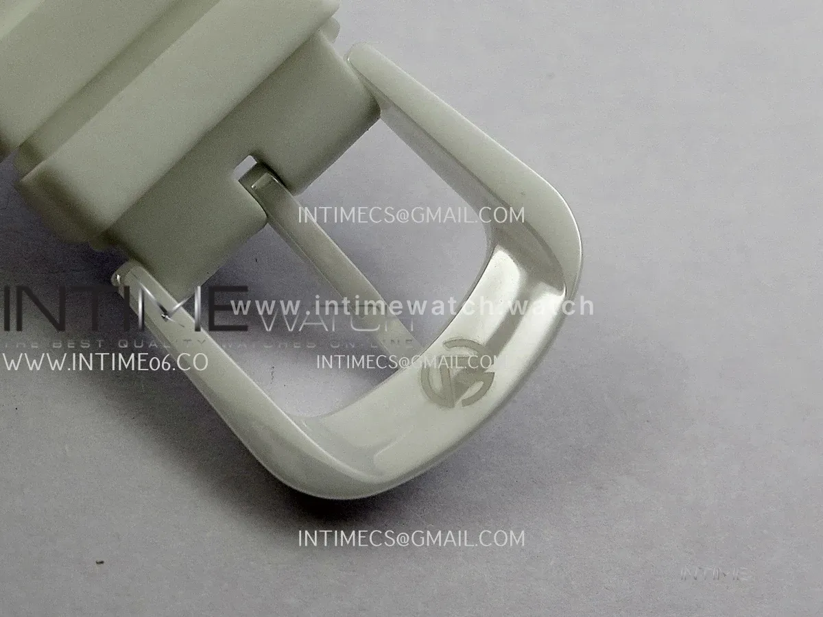 FM Casablanca White PVD ABF Summer Blue Dial On White Rubber Strap A23J