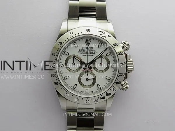Daytona 116520 904L SS VSF 1:1 Best Edition White Dial On 904L SS Bracelet DD4130