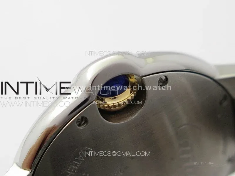 Ballon Bleu 33mm SS/RG 3KF 1:1 Best Edition White Textured Dial on SS Bracelet A076
