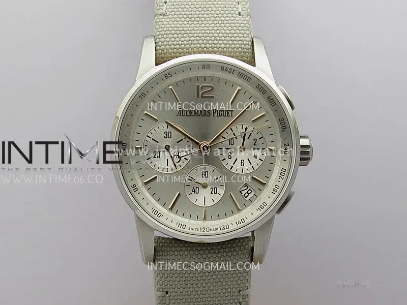 Code 11.59 Chrono 26393 SS/RG APPF Best Edition Silver Dial on Gray Nylon Strap A4401