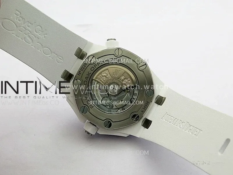 Royal Oak Offshore Diver 15707 White Ceramic JF 1:1 Best Edition SA3120 Super Clone