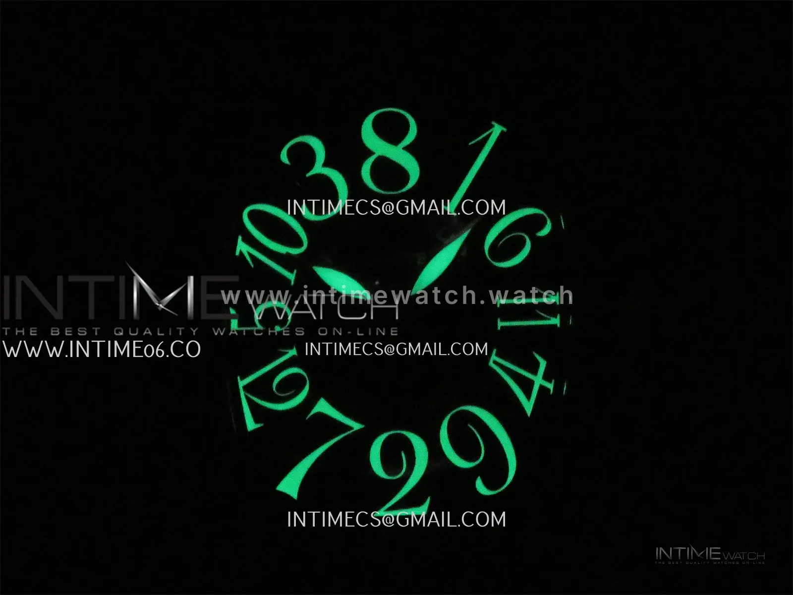 Crazy Hours Real Jumping Hour Green PVD ABF Green Dial On Green Rubber Strap A23J