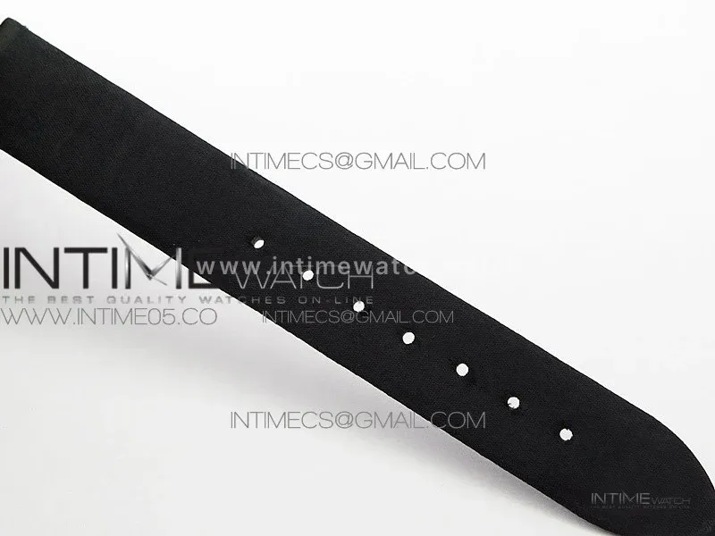 Reine de Naples 8928BB 33mm SS ZF 1:1 Best Edition White MOP Dial Numeral Markers Diamonds Bezel on Black Fabric Strap A537