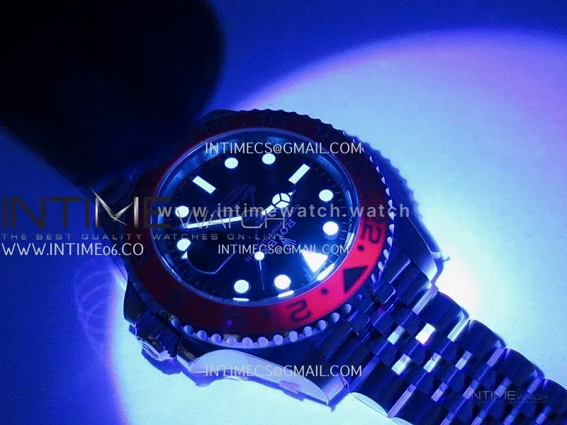 GMT-Master II 126710 BLRO Blue/Red Ceramic WF 1:1 Best Edition Black Dial On Jubilee Bracelet DD3285 CHS