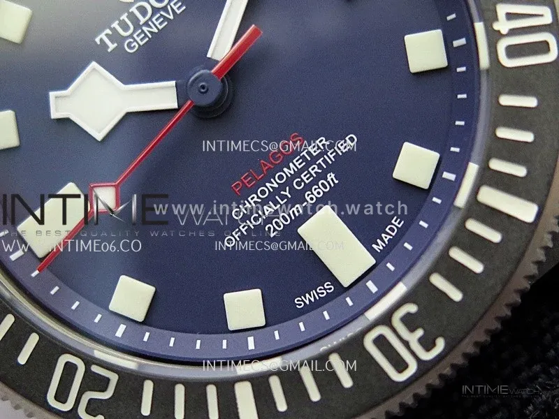 Pelagos M25707KN/24-0001 Carbon M+F 1:1 V4 Best Edition Blue dial Black Bezel on Nylon Strap Miyota 8N-24