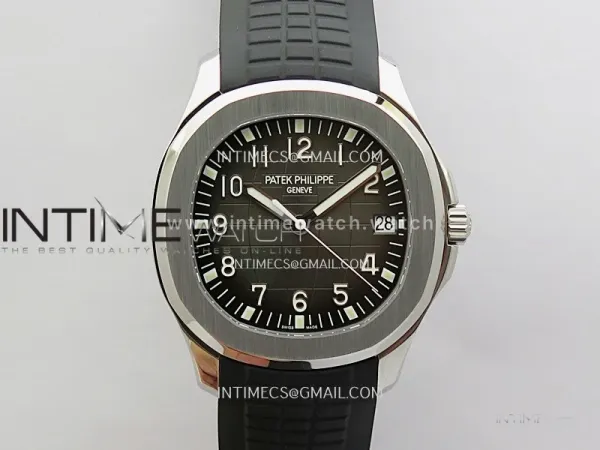 Aquanaut 5167 SS DDF 1:1 Best Edition Black Dial On Black Strap Super Clone DD324