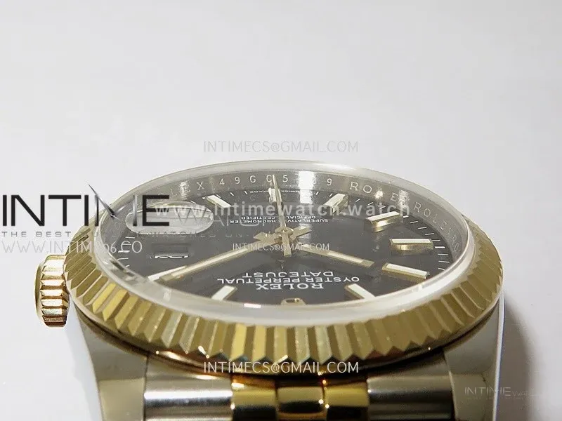 DateJust 126233 904L SS/YG JDF 1:1 Best Edition Black Dial Stick Markers on Jubilee SS/YG Bracelet