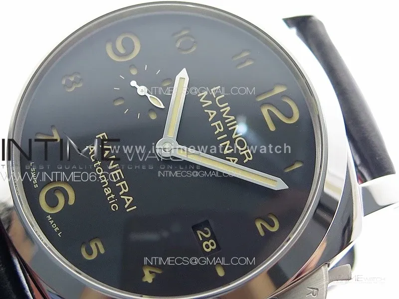 PAM910 HWF 1:1 Best Edition on Black Leather Strap P9010