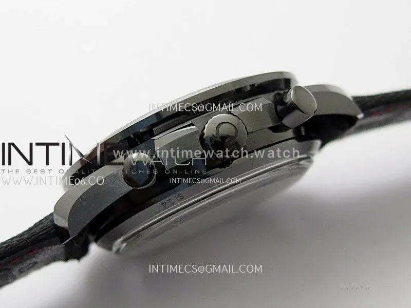 Speedmaster "Dark Side of The Moon" Real Ceramic N1F 1:1 Best Edition Black Dial on Black Nylon Strap A9300