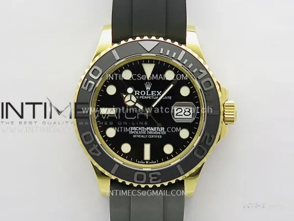 Yacht-Master 226658 Gain Weight QF 1:1 Best Edition Black Dial On Oysterflex Strap VR3235
