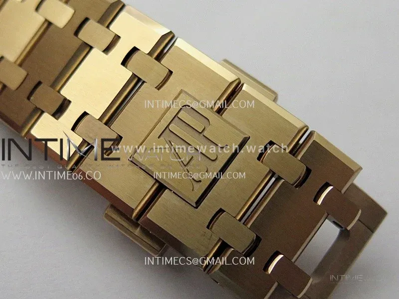 Royal Oak 15510 Gain Weight RG DDF 1:1 Best Edition Black Dial On RG Bracelet Super Clone DD4302