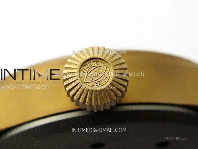 Big Pilot IW329702 Bronze M+F 1:1 Best Edition Green Dial on Green Rubber Strap SEIKO 8N-24