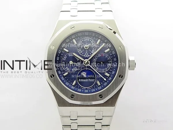 Royal Oak 41mm Complicated 26574 SS BBS Best Edition Blue Dial on SS Bracelet A5134
