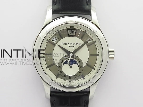 Annual Calendar Complications 5205R SS GRF Best Edition White dial on Black leather strap A324