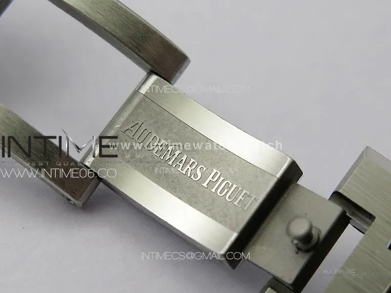 Royal Oak 41mm 15510 50th SS ZF 1:1 Best Edition Green Textured Dial on SS Bracelet A4302