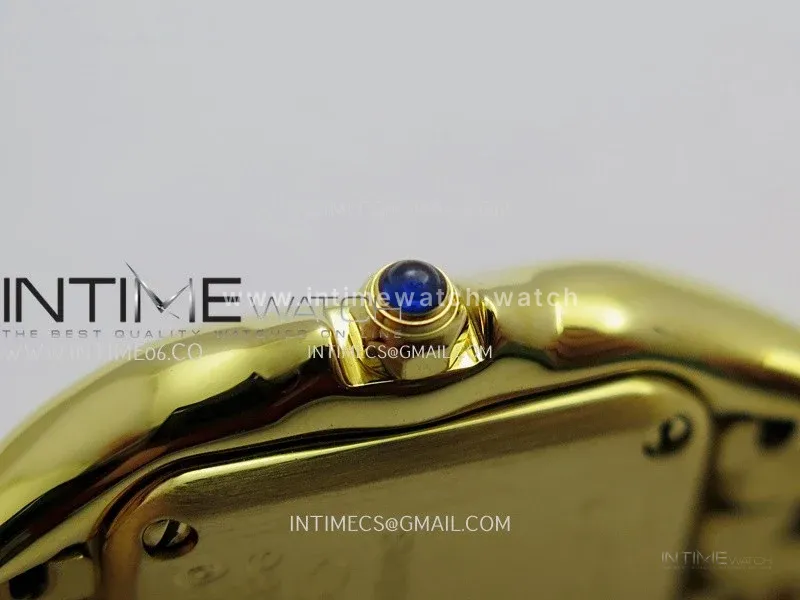 Panthère Secrete Ladies 19mm YG 8848F 1:1 Best Edition White Dial On YG Bracelet Ronda Quartz