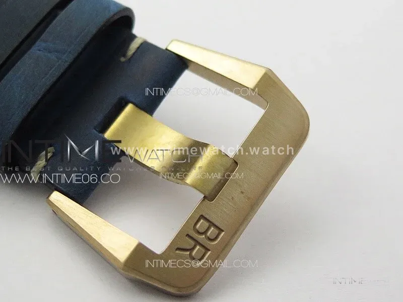 BR 03-92 Diver Ceramic Bezel Bronze B12 1:1 Best Edition Blue Dial on Blue Leather Strap A2824 (Free Rubber Strap)