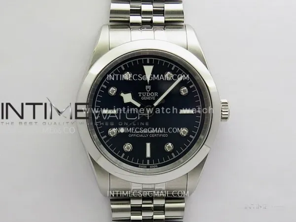 Black Bay 41mm SS HTF 1:1 Best Edition Blue Dial Diamond Marker On SS Jubilee Bracelet Asian 5601