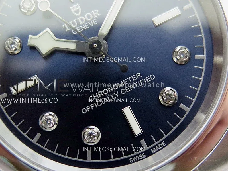 Black Bay 41mm SS HTF 1:1 Best Edition Blue Dial Diamond Marker On SS Jubilee Bracelet Asian 5601