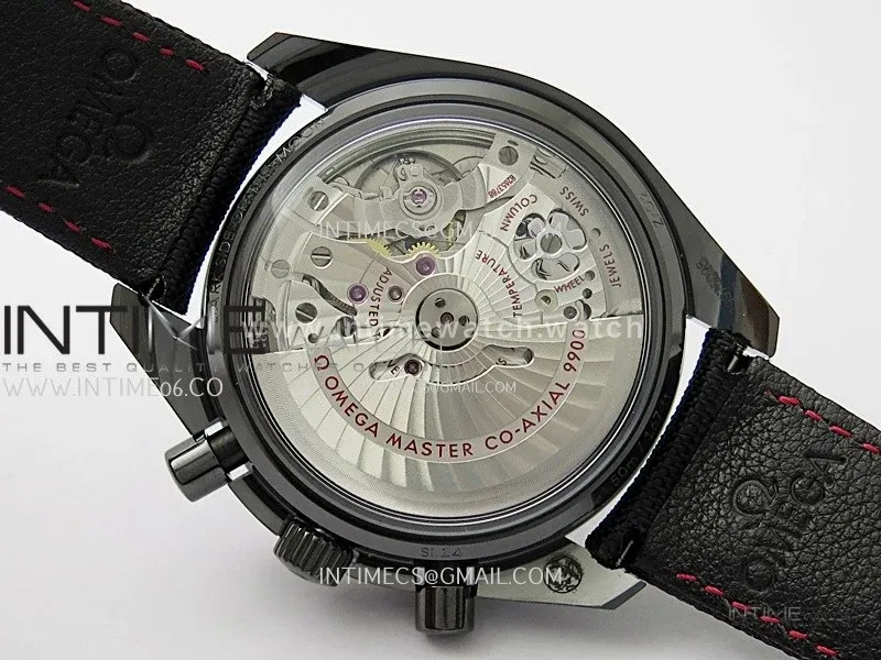 Speedmaster "Dark Side of The Moon" Real Ceramic N1F 1:1 Best Edition Black Dial on Black Nylon Strap A9300