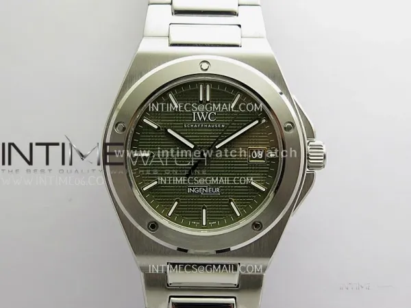 Ingenieur IW328908 SS CHF 1:1 Best Edition Green Grid Dial On SS Bracelet A2892