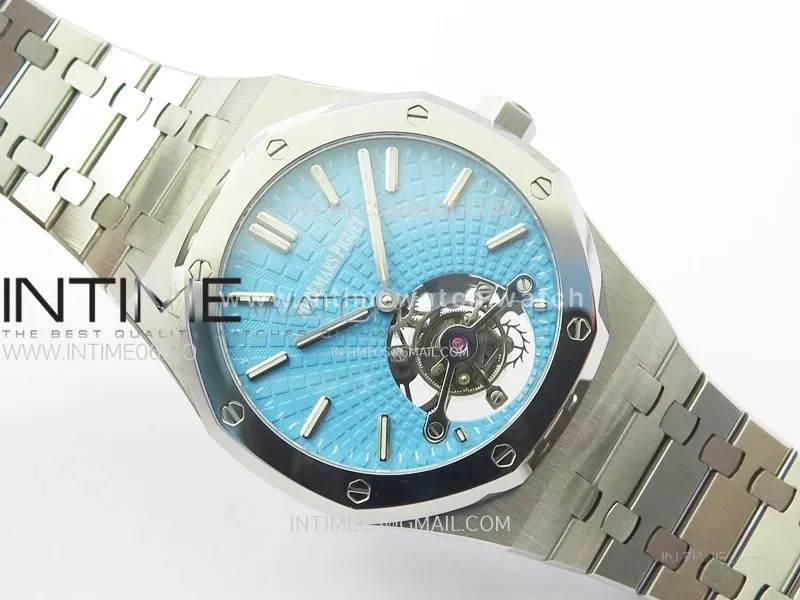 Royal Oak SIHH SS Tourbillon BBS Tiffany Blue Dial on SS Bracelet A2924