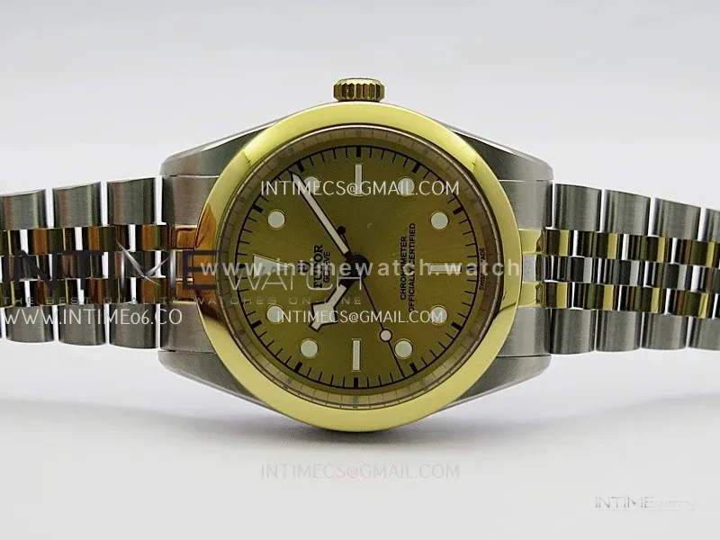Black Bay 41mm SS/YG HTF 1:1 Best Edition Gold Dial On SS/YG Jubilee Bracelet Asian 5601