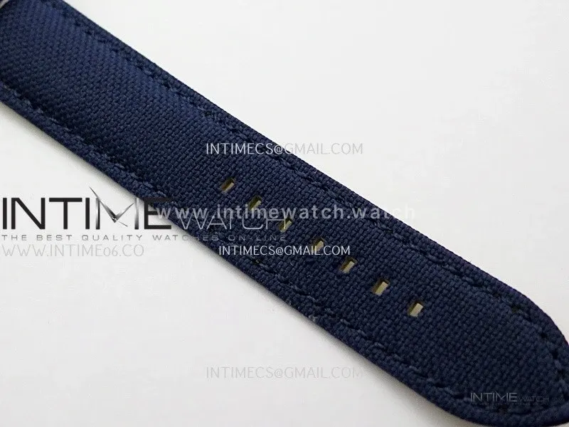 Avenger Chronometer 42mm Anniversary Edition SS BLSF 1:1 Best Version Blue Dial On Blue Nylon Strap A2824